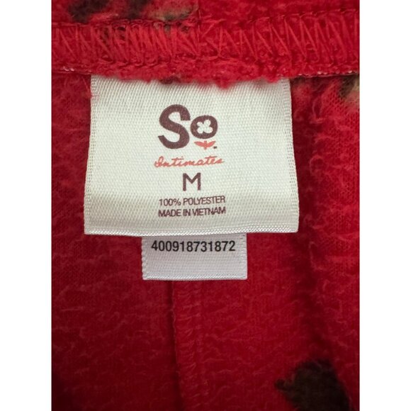 Reindeer Snowflakes Soft Fleece Sleep Pants Lounge Size M Christmas Holiday PJ's - Picture 5 of 6